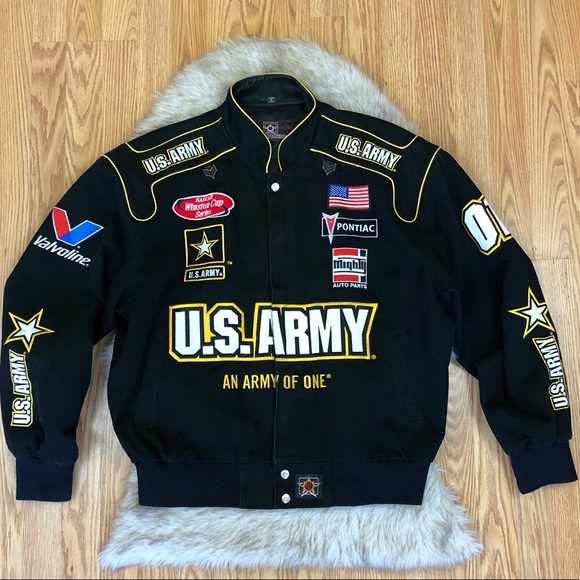 Jh Design Us Army Nascar Jacket Size 
